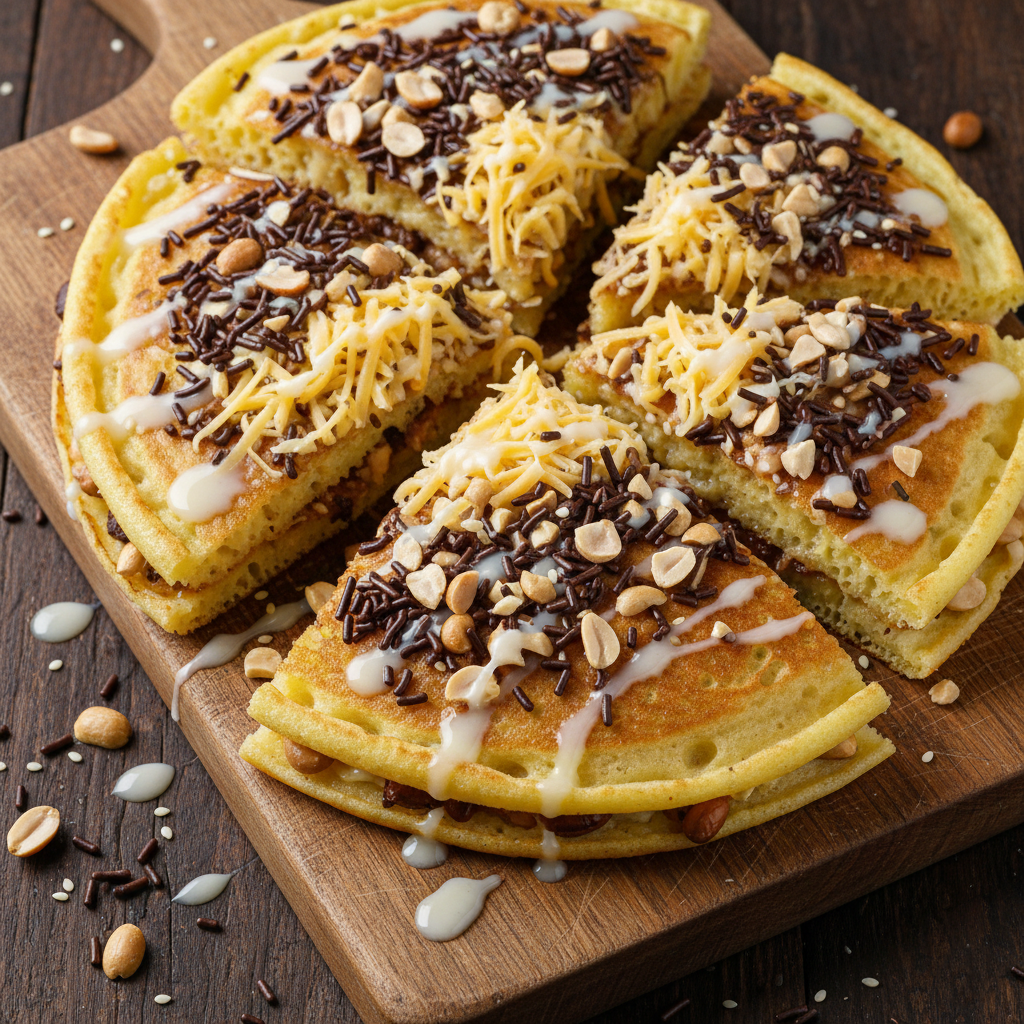 Martabak Manis (Indonesian Thick Pancake)