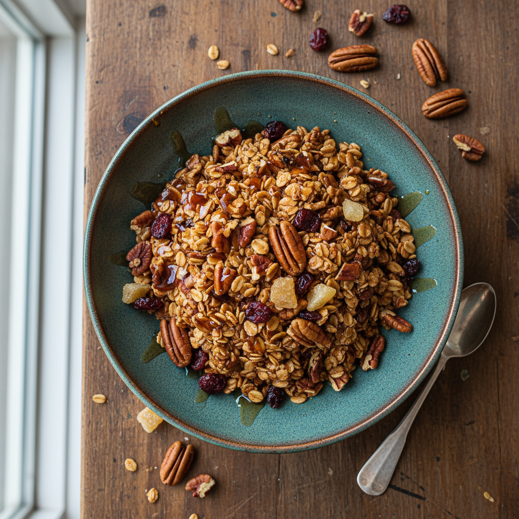 Homemade Maple Pecan Granola