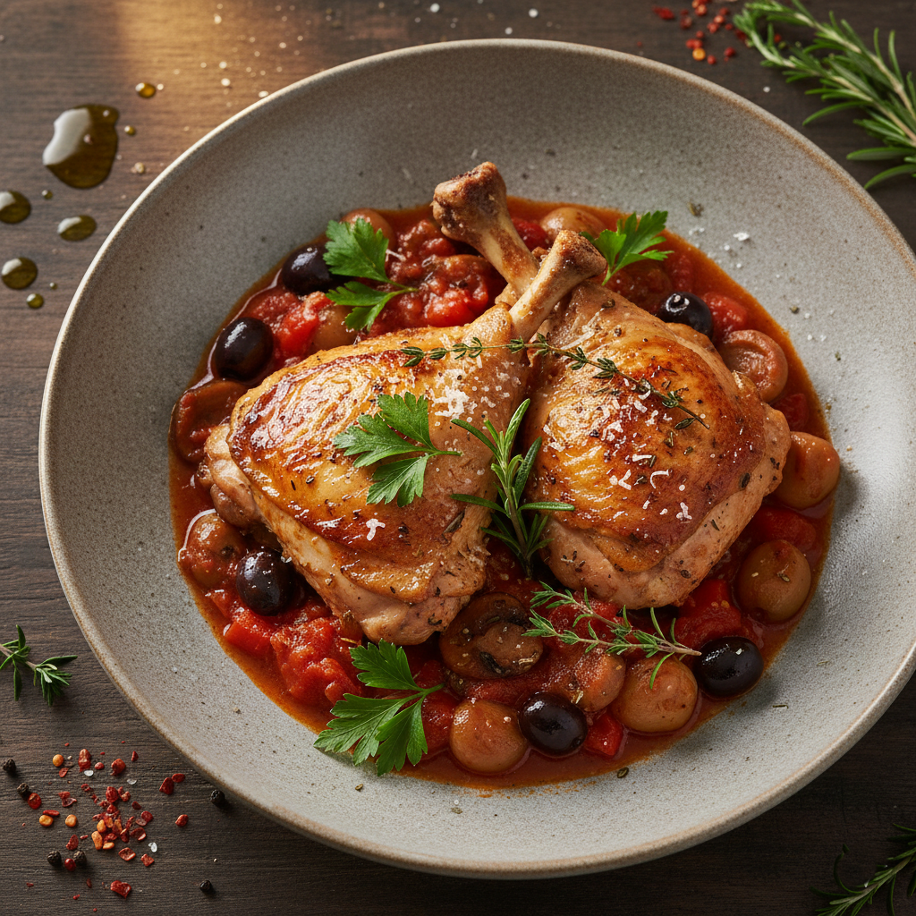 Pollo alla Cacciatora (Hunter’s Style)