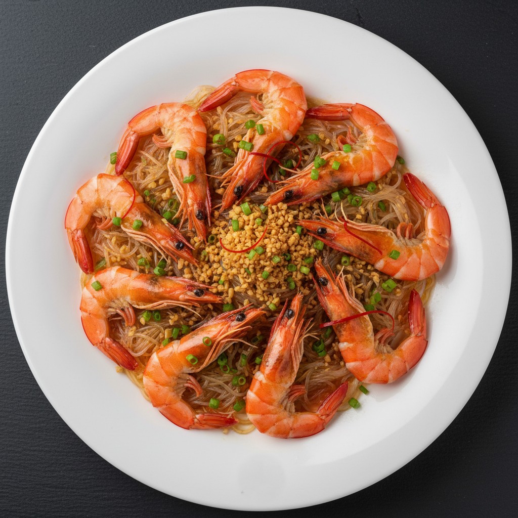 Garlic Vermicelli Steamed Shrimp