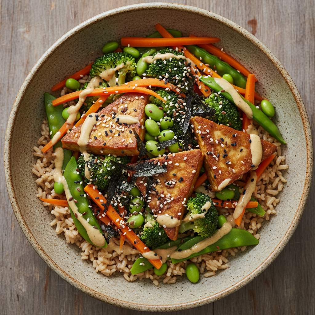 Tempeh Protein Bowl with Ancient Grains