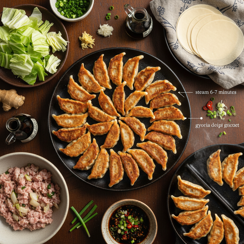 Japanese Gyoza (Potstickers)