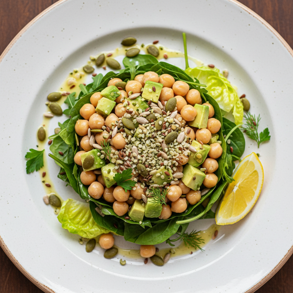 Creamy Chickpea & Avocado Smash Salad