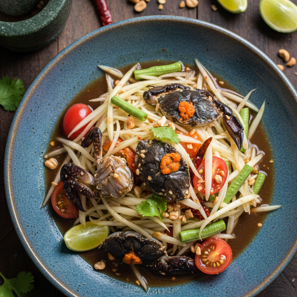 Papaya Salad with Crab (Som Tum Poo)