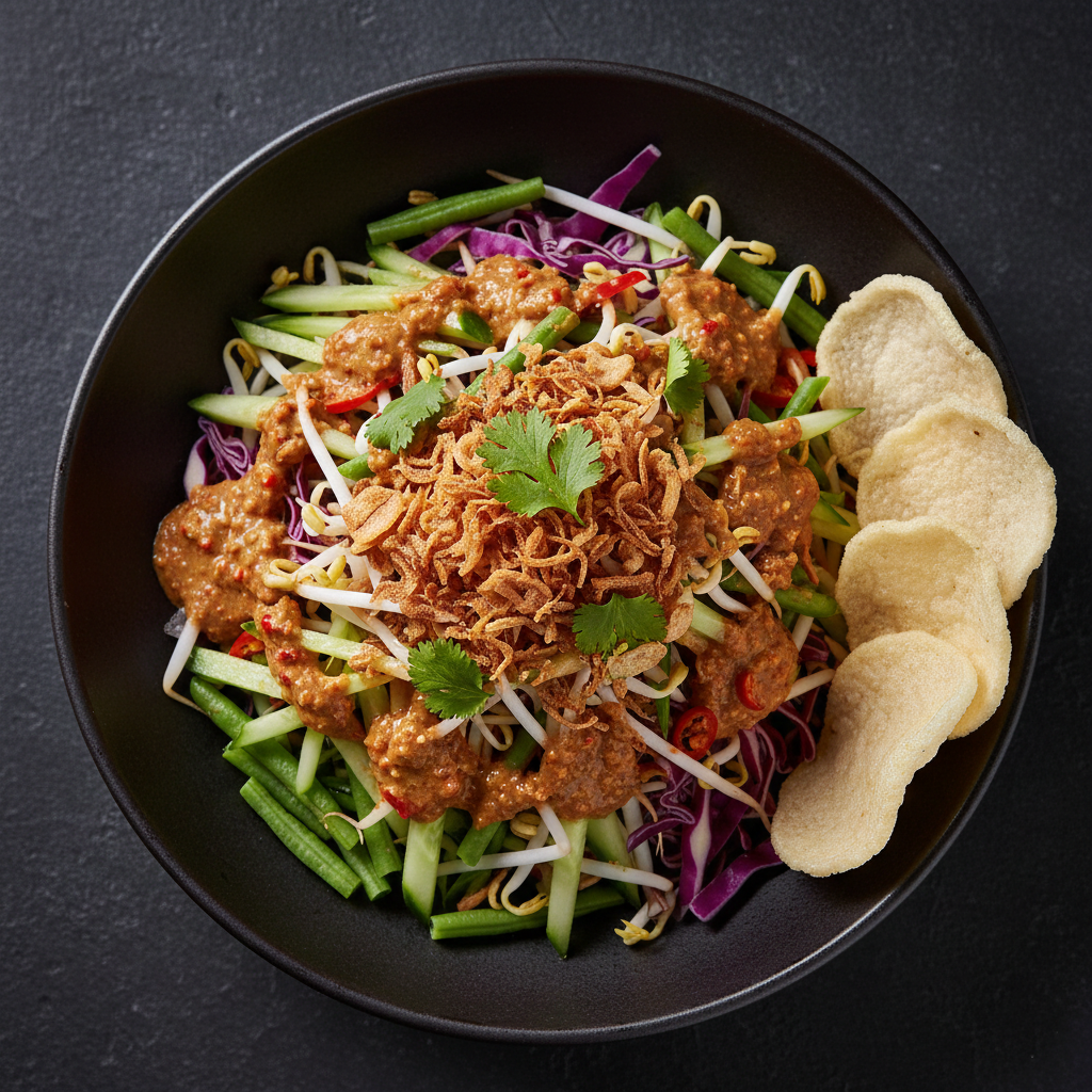 Karedok (Raw Sundanese Vegetable Salad)